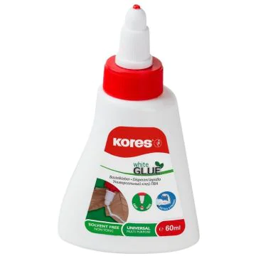 Colle blanche - Pour bricolage - 60 g : KORES White GLUE