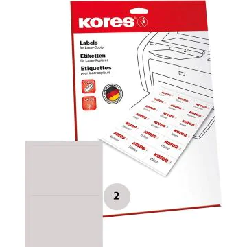 Photo Étiquettes super adhésives - 210 x 148,5 mm - Blanc KORES