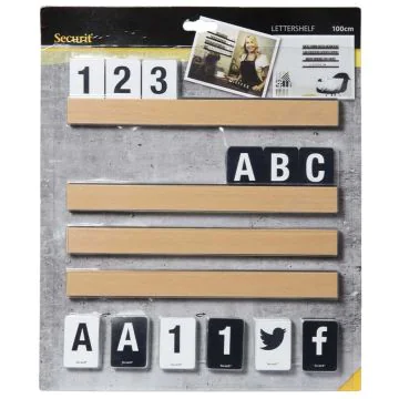 Lettres décoratives - Marron SECURIT Letter Shelf Image