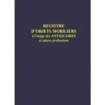 Livre de police obligatoire pour antiquaires, brocanteurs 1413 ELVE