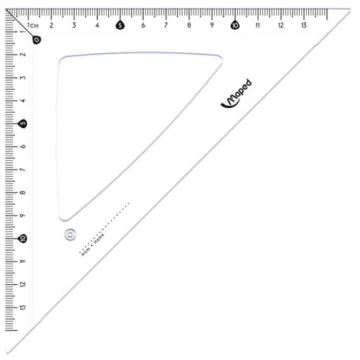 Equerre Cristal - Hypoténuse de 210 mm MAPED