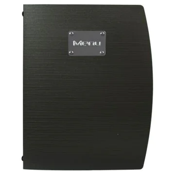 Protège-menus A4 en plastique - Noir : SECURIT Rio Menu Visuel