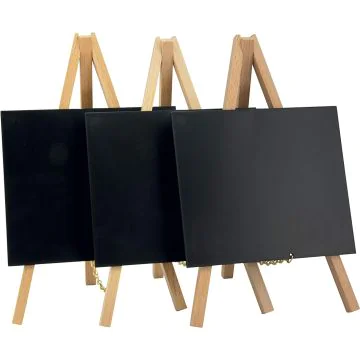 Ardoise de Table avec trépied - 150 x  260 mm - Support Hêtre : SECURIT mini photo