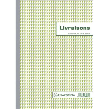 Photo LIVRAISONS Carnet autocopiant Dupli - 297 x 210 mm EXACOMPTA Image