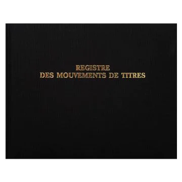 EXACOMPTA : Registre Mouvements de Titres 91E