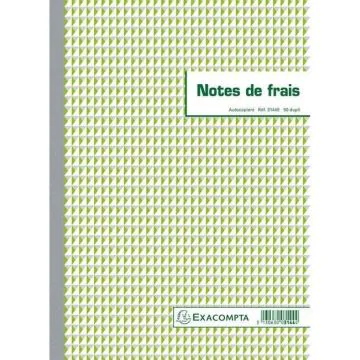 NOTE DE FRAIS Carnet autocopiant Dupli - 297 x 210 mm Exacompta 3144E