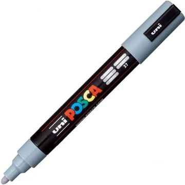 Marqueur peinture Posca PC 5M - Gris : UNI-BALL photo