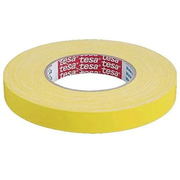 photo TESA : Ruban adhésif jaune en vinyle - 19 mm x 25 m (Rouleau)
