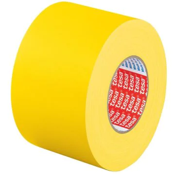 Photo TESA : Ruban adhésif Jaune en vinyle - 50 mm x 25 m (Rouleau)