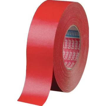 Photo TESA : Ruban adhésif rouge en vinyle - 19 mm x 25 m (Rouleau)