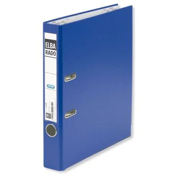 Photo Classeur à levier en PVC - Dos 50 mm - Bleu : ELBA Rado Plast
