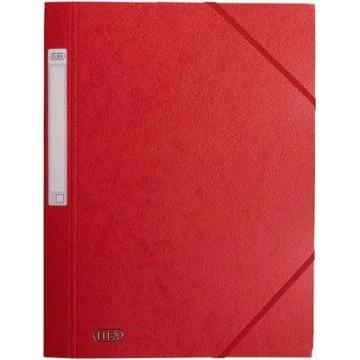 Photo Chemise à élastiques A4 - Rouge : ELBA Carte Forte