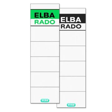 Photo Etiquettes Dos de classeur - 54 x 190 mm - Blanc : ELBA Lot de 10