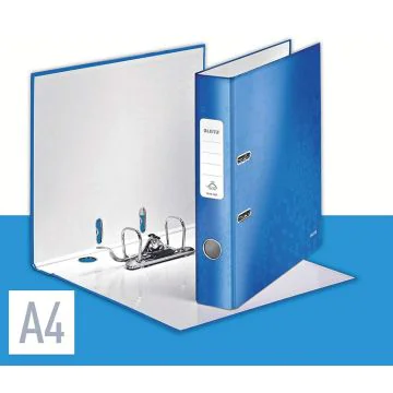 Photo Classeur à levier et 2 anneaux - Dos 50 mm - Bleu LEITZ WOW