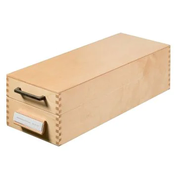 Bac en bois pour fiches - Format A7 - Paysage - 1500 fiches : HAN 1007-0