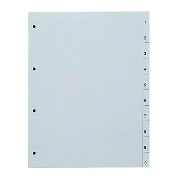 Photo Intercalaire numérique en plastique - 1 à 10 - A4 : PRO-OFFICE