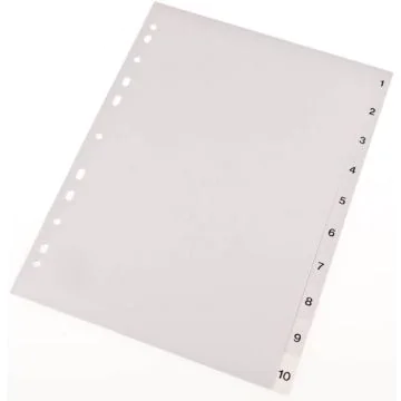 Photo Intercalaire numérique en plastique - 1 à 12 - A4 : PRO-OFFICE