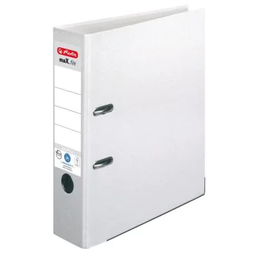 Photo Classeur à levier en papier - Dos 80 mm - Blanc : HERLITZ  10841559