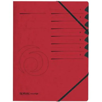 Photo Trieur à élastiques 7 compartiments - Rouge HERLITZ 10843068