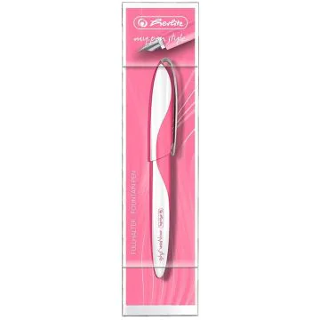 Photo Stylo plume My Pen Style - Blanc/Rose : HERLITZ Indonesia Pink