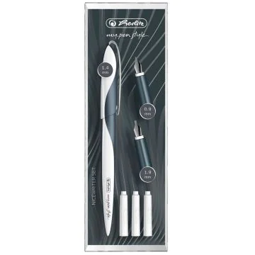 Photo HERLITZ : Stylo plume  pour calligraphie - 0,9 / 1,4 / 1,9 mm emballage