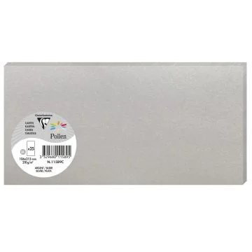 Photo POLLEN Carte DL Argent 106 x 213 mm 11589C Clairefontaine