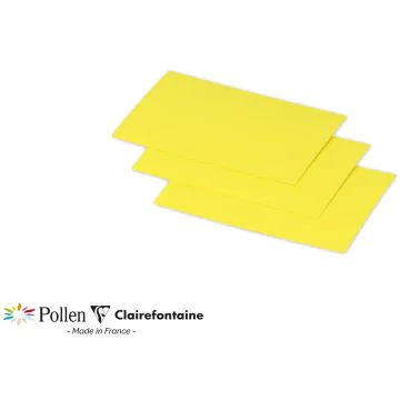 Photo POLLEN : Carte de papier Jaune - Format 70 x 95 mm 1223C
