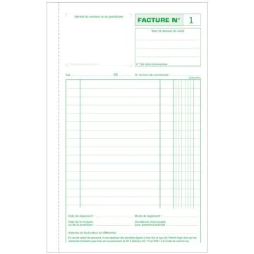 Photo FACTURES Carnet autocopiant Dupli - 210 x 135 mm EXACOMPTA 