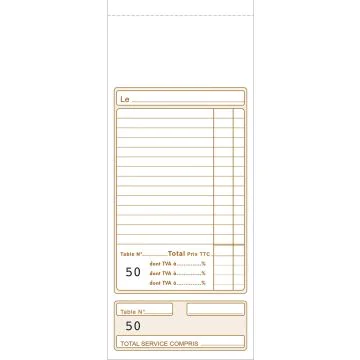 Photo Bloc ADDITION - Numéroté autocopiant Dupli - 225 x 91 mm EXACOMPTA Image