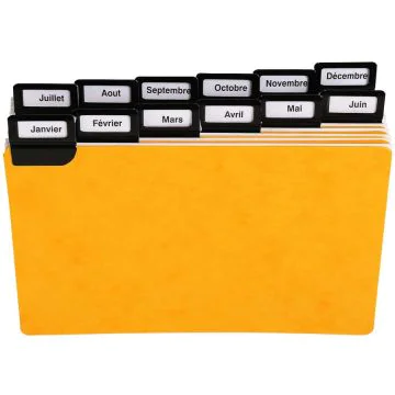 Photo Guides alphabétiques - Pour fiches 105 x 148 mm - Format Paysage EXACOMPTA Lot de 24 Image