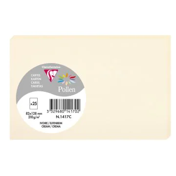 Photo Carte en papier POLLEN 82 x 128 mm - Ivoire   1477C 