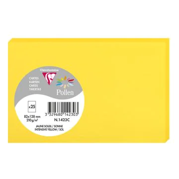 Photo Carte en papier POLLEN 82 x 128 mm - Jaune Soleil 1423C 