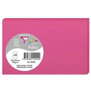 Photo Carte en papier POLLEN 82 x 128 mm - Rose Fuchsia (Carterie et loisirs créatifs) 1424C modèle