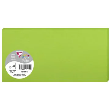 Photo POLLEN Carte DL vert menthe 106 x 213 mm 1521C Clairefontaine