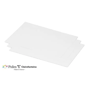 Photo Lot de 25 Cartes en papier - C5 158 x 222 mm - Blanc CLAIREFONTAINE Pollen