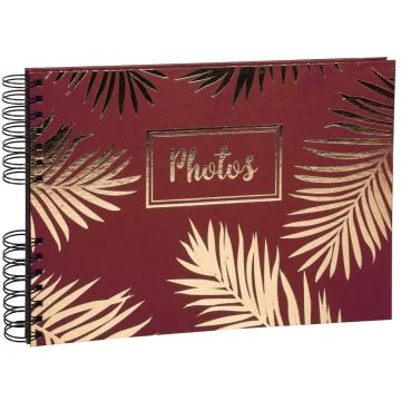 Photo Album photos à spirales - 320 x 220 mm - Rouge EXACOMPTA Palma Image