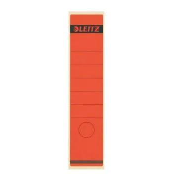 Photo Etiquettes Dos de classeur - 61 x 285 mm - Rouge : LEITZ Lot de 10 - 1640-00-25