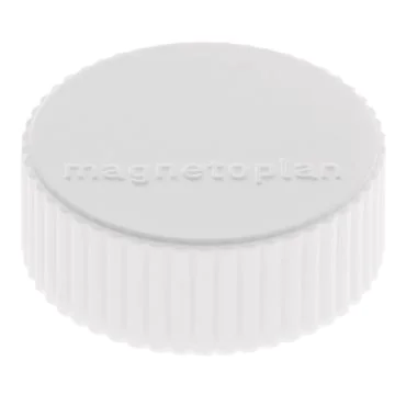 Photo Aimants ronds - 34 mm - Blanc MAGNETOPLAN Discofix Lot de 10 Affichage