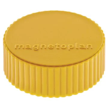 Photo Aimants ronds - 34 mm - Jaune MAGNETOPLAN Discofix Lot de 10 Affichage