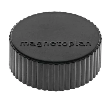 Aimants ronds - 34 mm - Noir MAGNETOPLAN Discofix Lot de 10 Affichage photo