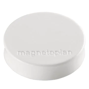 Photo Aimants ronds Ergo - 30 mm - Blanc MAGNETOPLAN 1664000