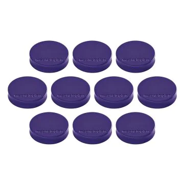 Photo Lot de 10 Aimants ronds Ergo - 30 mm - Violet : MAGNETOPLAN 1664011