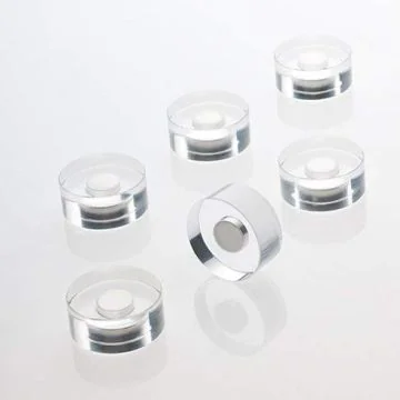 Photo Lot de 6 Aimants pour tableau magnétique en verre - 25 mm : MAGNETOPLAN 1680025