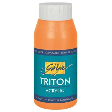 Photo Peinture acrylique Triton Acryl Basic - 750 ml - Orange C. KREUL  flacon