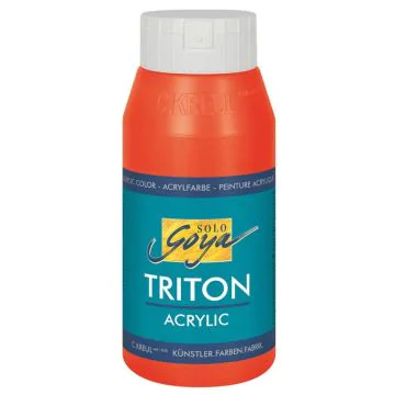 Photo Peinture acrylique Triton Acryl Basic - 750 ml - Rouge C. KREUL flacon