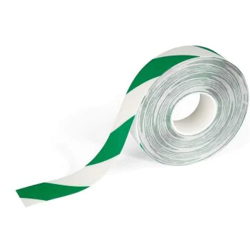 Ruban adhésif de signalisation - Vert/Blanc DURABLE photo