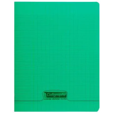 Photo Cahier Séyès 48 pages - 170 x 220 mm - Vert CALLIGRAPHE Polypro