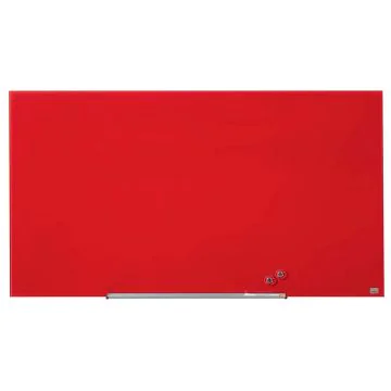 Photo Tableau magnétique en verre - Rouge - 1260 x 711 mm : NOBO Diamond 1905185