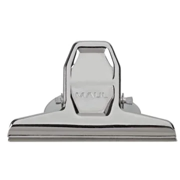 Photo Pince pour feuilles en acier - Largeur 75 mm - Couleur Nickelé MAUL