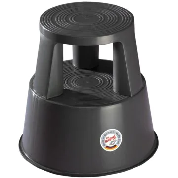 Photo Tabouret marche pied à roulettes - Gris WEDO